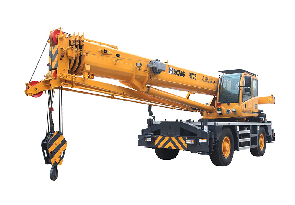 XCMG Rough terrain crane RT25(Side-placed Auxiliary Boom)